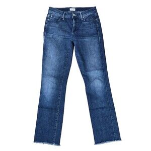 Mother Denim Jeans Rascal Ankle Snippet Fray in Moonlust Privateer, Size 25 EUC